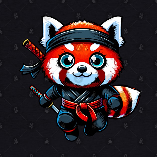 Ninja Red Panda by Ghost on Toast